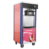 Ijs Maken Machines 22-28l/H Icecream Maker 3 Smaak Commerciële Softijs Machine Voor Zakelijke Prijs