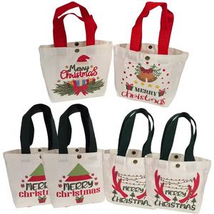 Bolsa de Lona Personalizada al por Mayor con Logotipo, para Regalos de Navidad, con Asa Larga, Diseño de Papá Noel, para Empacar Dulces - Product Image 1
