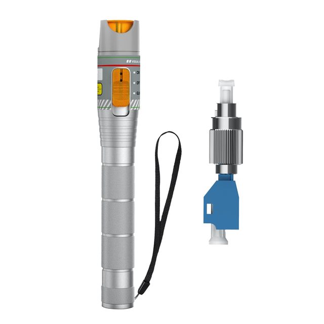 OEM/ODM Fiber Visual Fault Locator Adapter Kit VFL with Single Mode 9125um FC Male/LC Female Connectors and Red Light