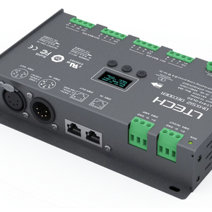 <span class=keywords><strong>Ltech</strong></span>-Decodificador <span class=keywords><strong>DMX</strong></span> 512 para iluminación de escenario, dispositivo decodificador de 8bit, 16bit, RGB, 4A, 12CH, Max.48A, Max.1152W, XLR, RJ45, RDM - Product Image 1