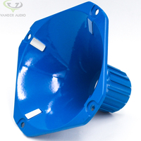 Tweeter en aluminium bleu de 76 mm de hauteur, pièces de haut-parleur, accessoires de haut-parleur, klaxon de voiture super puissant, haut-parleur de klaxon