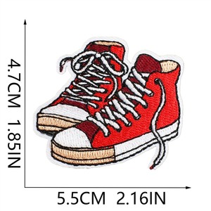 Venta caliente nueva moda negro <span class=keywords><strong>rojo</strong></span> tema hierro en bordado Diy accesorios parches para sombrero gorra Decoración - Product Image 2