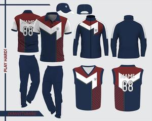 เสื้อยืดเสื้อยืดคอกลมสำหรับใส่เล่นคริกเก็ตชุดกีฬา - Product Image 4