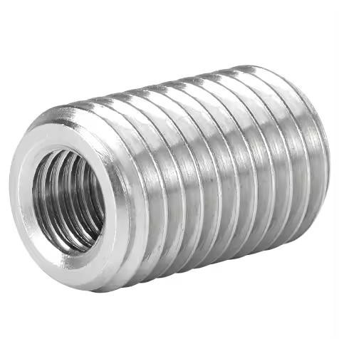 Self Tapping Threading Insert Wooden Furniture Hollow Screw Sleeve M8 Internal Thread M10 External Thread