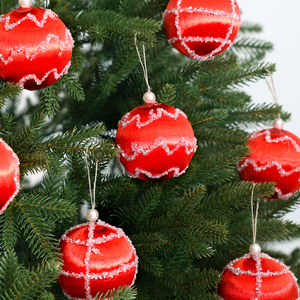 Boule <span class=keywords><strong>de</strong></span> Noël transparente faite à la main <span class=keywords><strong>de</strong></span> 8 cm, nouvelle boule peinte en <span class=keywords><strong>fil</strong></span> <span class=keywords><strong>de</strong></span> <span class=keywords><strong>soie</strong></span> pour pendentif d'arbre, ornement <span class=keywords><strong>de</strong></span> Noël - Product Image 5