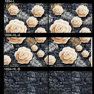 กระเบื้องผนังหนาทึบ300X450มม. ทันสมัย-กันน้ำกันไฟกันแบคทีเรียกระเบื้องปูพื้นสำหรับห้องครัวกลางแจ้งห้องน้ำ - Product Image 1