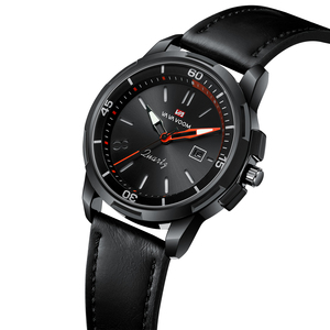 Montre à quartz pour homme, bracelet en cuir, classique, business, étanche, mode, décontractée, montre-bracelet - Product Image 6