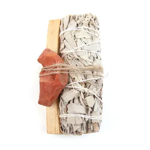 Bán Buôn Số Lượng Lớn California Trắng Sage Và Palo Santo Smudge Stick Với Tinh Thể