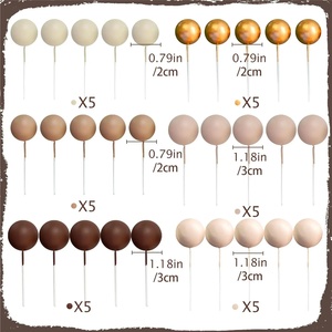 Ensemble de 30 décorations en mousse dorées, brunes et beiges pour fête d'<span class=keywords><strong>anniversaire</strong></span>, décorations de fête - Product Image 6