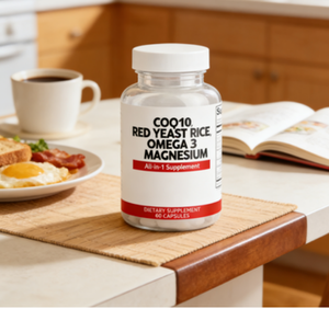 Mezcla Multivitamínica Todo en Uno COQ10 Omega-3 con Minerales y Antioxidantes, Apoyo para el Corazón, Energía e Inmunidad, 60 Cápsulas/Botella - Product Image 2