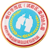 Badge personnalisé sur mesure, rond, plaqué or, en métal, 30 mm, 40 mm, 50 mm de diamètre, avec logo imprimé et revêtement époxy en relief sur le dessus