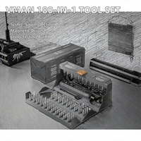VMAN TOOLS 180 1 Jeu de tournevis magnétiques de précision en acier au tungstène, garantie 3 ans, pour vis de machine, clés mixtes, robustes