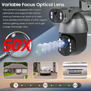 Kamera Keamanan Solar 4K 50X Zoom 4G Dual Lensa Auto Tracking Ubox Deteksi Gerak dengan Kartu SIM 4G Harga Grosir - Product Image 5