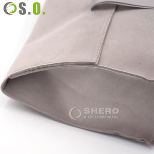 Pochette à bijoux en velours avec logo personnalisé, sac de rangement en daim coloré pour colliers, bracelets et bagues - Product Image 5