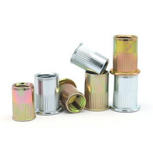 Tuercas Remachables Global Miles M3 M4 M5 M6 M8 M12 de Acero al Carbono con Recubrimiento de Zinc de Grado A para Uso en la Industria de la Construcción - Product Image 1