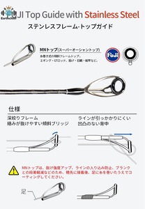 Madmouse Sniper <span class=keywords><strong>XT</strong></span> 2.88M 96h 96MH <span class=keywords><strong>Fuji</strong></span> CROSS คาร์บอน PE 1-5 # saltwater Ocean Hard Shore jigging Rod - Product Image 5