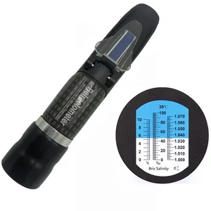 1 में 3 के लिए 0-10% निविड़ अंधकार लवणता Refractometer मापने लवणता ब्रिक्स