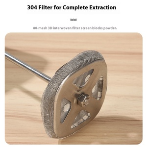 Cafetière à piston de qualité commerciale, écologique, 600 ml, pot en verre borosilicate, piston en acier inoxydable, design classique, pour la maison - Product Image 2