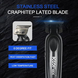 Kemei — tondeuse à cheveux professionnelle en métal, outil pour coiffeur avec écran LCD, sans fentes, Rechargeable par USB, pour <span class=keywords><strong>Salon</strong></span> de coiffure - Product Image 5