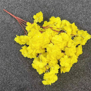 All'ingrosso fiori decorativi di alta qualità fiori di ciliegio di seta bianco fiore di ciliegio Bouquet per la decorazione della festa di nozze - Product Image 6