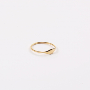 Anillo de acero inoxidable chapado en oro de 18K para mujer, sortija para dedo para mujer, joyería - Product Image 1