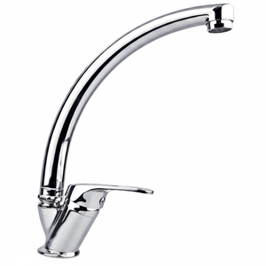 Robinet de lavabo moderne en laiton sans plomb, monocommande, à poser sur le comptoir, anti-rayures, poli, eau chaude/froide, garantie 2 ans - Product Image 2