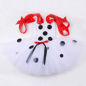 Vente chaude fantaisie dalmatiens <span class=keywords><strong>Costume</strong></span> enfants Halloween Costumes tacheté chien chiot Tutu habiller bébé fille vacances fête vêtements - Product Image 6