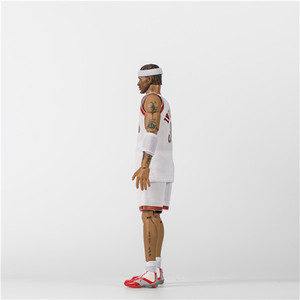 Vente en gros figurine d'action en plastique de haute qualité avec support OEM et impression 3D <span class=keywords><strong>NBA</strong></span> Basketball Iverson PVC Vinyl Figure Toy - Product Image 2