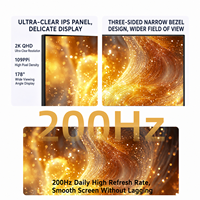 Moniteur de jeu Alibaba Erazer G2718QF-S 27 pouces avec taux de rafraîchissement élevé de 200 Hz et gamme de couleurs large de 120% SRGB