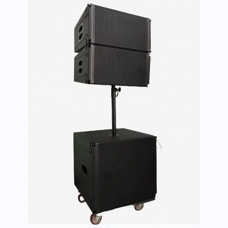 12 15 Inch Draagbare Array Aangedreven Actieve Luidsprekersysteem Hoge Batterijduur Grote Subwoofer Dsp Kolom Torenlijn Array Luidsprekers