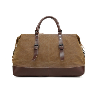 Sac <span class=keywords><strong>de</strong></span> voyage week-end en toile cirée imperméable pour homme, personnalisé en gros, grande capacité, sac <span class=keywords><strong>de</strong></span> voyage en toile pour longs trajets - Product Image 4