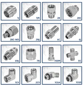 เหล็กกล้าคาร์บอนไฮดรอลิกข้อศอกท่อข้อต่อชายอะแดปเตอร์ไฮดรอลิกข้อต่อ 1T9 SAE ข้อศอกไฮดรอลิกข้อต่อข้อต่อ