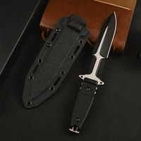 Couteau tactique à lame fixe en acier DC53, manche G10, survie en plein air, camping, bushcraft, étui Kydex