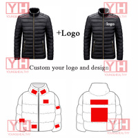 Veste d'hiver matelassée en duvet pour homme, tailles M-4XL, brillante et épaisse, avec capuche, style Bubble Coat