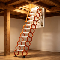 Escalier de grenier pliable professionnel en aluminium avec système de verrouillage de sécurité pour villa