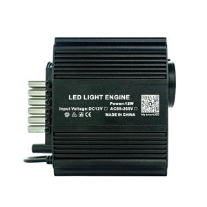 12W RGBW 2-in-1 Fiber Optic Twinkling Meteor Light Roof Decoration Kit, with APP/<b>Remote</b> <b>Control</b>, Suitable for Car or Home - Product Image 2