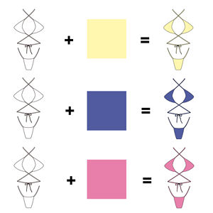 ชุดว่ายน้ำสองชิ้นสำหรับผู้หญิงบิกินี่แบบมีสายแยกขนาดพิเศษสีทึบฟิลด์บาลานซ์ - Product Image 1