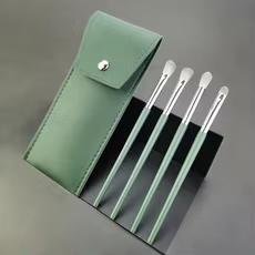 4-Piece Synthetic Hair Eye Concealer Makeup <b>Brush</b> Set Customizable Natural Look Shaving Precision <b>Brush</b> Kit - Product Image 2