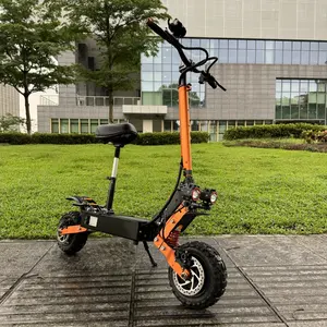 USA Lagerbestand Direktlieferung schneller 80 km Geschwindigkeits-E-Bike Scooter Doppelmotor 11-Zoll Gelände Erwachsene 6000 Watt 60 V Elektro-Scooter