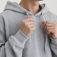 Ensemble de sweat-shirts à capuche pour hommes, sweat-shirt à col montant pour hommes, sweat-shirt uni pour hommes, fournisseur de sweats à capuche pour l'automne
