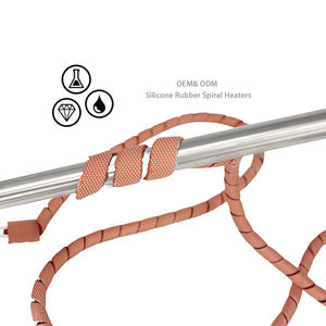 Strip pemanas listrik 200C pita pemanas silikon karet silikon pembungkus kabel pemanas Spiral untuk pipa pelindung pembekuan - Product Image 1