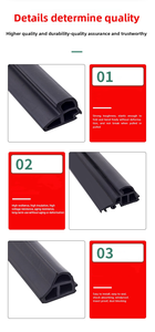 <span class=keywords><strong>Burlete</strong></span> de <span class=keywords><strong>Goma</strong></span> EPDM de Diseño Tradicional para Vidrio, Sello de Borde de Vidrio para Puertas y Ventanas de <span class=keywords><strong>Aluminio</strong></span> - Product Image 6