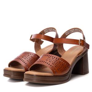 Sandalo con Tacco da Donna Refresh in Pelle 172523 con Plateau e Cinturino alla Caviglia - Product Image 4