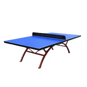 סגנון חדש עמיד למים SMC חומר במפעל מחיר למעלה איכות טניס שולחן שולחנות חיצוני קשת רגל פינג פונג שולחן