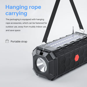 Altavoz alimentado por energía solar con graves mejorados, estéreo inalámbrico para exteriores, carga solar dual para fiesta, piscina en la playa - Product Image 4