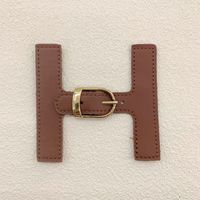 Accessoires de vêtements de haute couture, maillots de bain, boucles métalliques, sangles, sangles en cuir en forme de H, boucle pour manteaux
