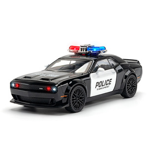 Simulación 1/32 aleación policía Hellcat coche modelo músculo coche decoraciones para niños juguete al por mayor - Product Image 1