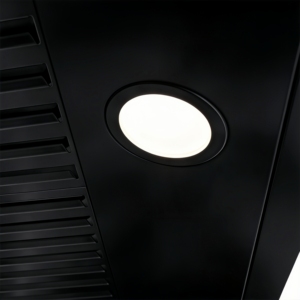 Campana Extractora de 36 Pulgadas, 900 CFM, Control Remoto de 3 Velocidades, Luces LED, Motor Silencioso Individual, Filtro de Deflector en Acero Inoxidable Negro - Product Image 4