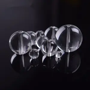 Perles rondes en cristal transparent, 20mm, 100 pièces, pour la fabrication de bijoux