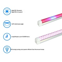 Full-spectrum LED T8 plantengroei lampstrip rood blauw licht voor groenteteelt kas aluminiumlegering hoge efficiëntie